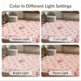 thumbnail image 7 of ODIKA 6'x9' Washable Area Rug Non-Slip, Chair-Friendly, Pink Bedside Vintage Botanical Trellis Delicate Motifs Tug Throw for Dining Room, Under Table, Office Décor, 7 of 7