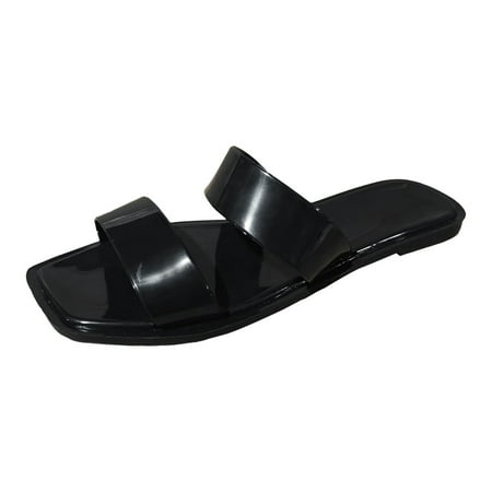 

Jungdeepe Ladies Summer Casual Transparent Square Sole Lavish Sandals Women Sandals Size 8 Platform Platform Wedge Sandals for Women Size 11 Womens Beach Sandals Flat Cork Sandals for Women Flowers