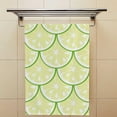 thumbnail image 4 of Soft Hand Towels 2 Packs Bath Towels Lemon Pattern Absorbent Washcloths Multipurpose for Bathroom Gym Hotel Spa, 4 of 6