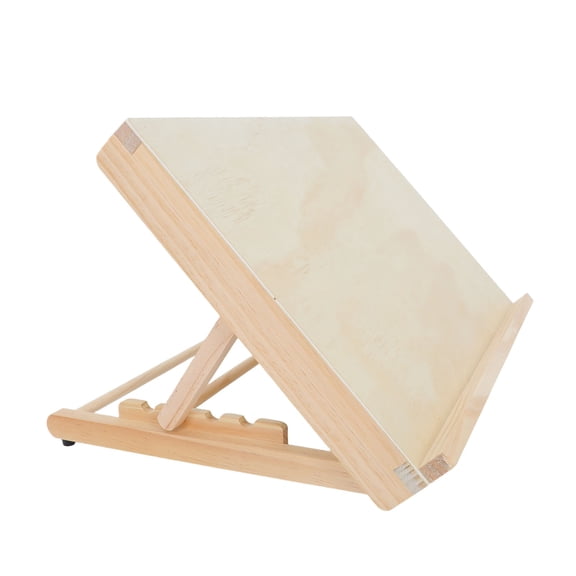 CTIRCHIU Beige Wood Desktop Easel Stand Foldable Portable Adjustable Height