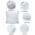 thumbnail image 5 of Pillow Covers 24x24 Inch, Blue Spring Floral Linen Pillowcase with Invisible Zipper, Elegant Watercolor Summer Botanical Decorative Throw Pillow Covers Cushion Case for Couch Sofa Bed Living Room, 5 of 9