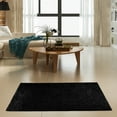 thumbnail image 2 of Furnish My Place Black 4' x 26' Solid Color Rug Runner, Made In Usa, Living Room, Indoor, 2 of 12