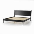 thumbnail image 7 of Camaflexi Mid Century Platform Bed Wood Panel Bed Frame with Headboard, Full, White, 7 of 7