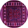 thumbnail image 1 of Ahgly Company Indoor Round Persian Pink Traditional Area Rugs, 4' Round, 1 of 4