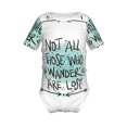 thumbnail image 2 of Balery Not All Who Wander Are Lost1 Pattern Baby Climbing Clothes Infant Bodysuit Cute Infant Bodysuit Baby Romper-9M, 2 of 7