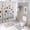 style-3, variant on Christmas Dachshund Wearing A Santa Suit 4 Pcs Shower Curtain Set with Non-Slip Rugs Toilet Lid Cover And Bath Mat Kids Custom Xmas Waterproof Shower Curtain Set