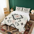 thumbnail image 2 of Erosebridal Bohemian Aztec Queen Comforter Set, Tropical Cactus Print Bedding Comforter Set, Light Green, Reversible 3 Pieces, 1 Comforter and 2 Pillowcases, 2 of 6