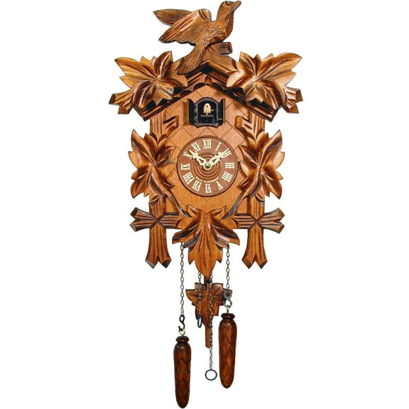 Alexander Taron 13.5" Engstler Battery-Operated Full Size Cuckoo Wall Clock