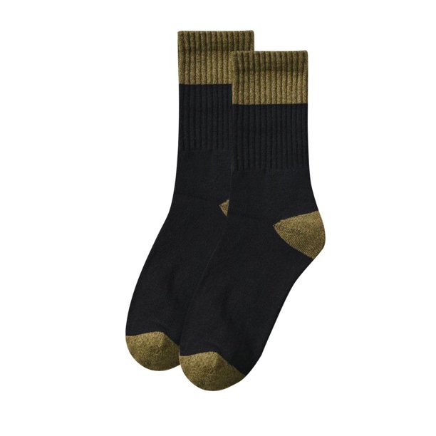 Calcetines de invierno para hombre, de forro polar de color, cálidos, desodorantes y absorbentes del sudor, de poliéster y algodón.