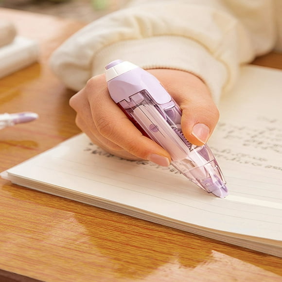 LNGOOR Creative Pen Shaped Press-to-extend Correction Tape Roller  Single 6m/random Color