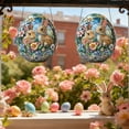 thumbnail image 6 of PEIBang Easter Egg Ornaments,Colorful Bunny Suncatcher Stained Glass for Easter Window,Home,Garden Decor, 6 of 6