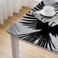 thumbnail image 4 of PIKWEEK Bird Flock Mid Century Modern Square Tablecloth with Elastic Edge white, 4 of 7