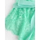 thumbnail image 4 of Cami Teddy de Talla Grande de Encaje Transparente Rosegal  Lencería de talla grande, 4 of 5