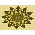 thumbnail image 1 of Ahgly Company Indoor Rectangle Patterned Oak Brown Area Rugs, 7' x 9', 1 of 1