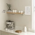 thumbnail image 3 of Ballucci 36" Floating Shelf, Wall Ledge with Invisible Bracket, 8" Deep, Oak Finish, 3 of 9