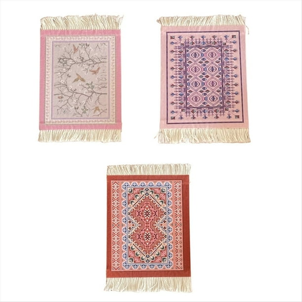 Mini Posavasos de Tejido Persa con de Alfombra, Posavasos para Mesa de Comedor, Tecnología A