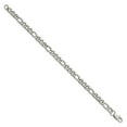 thumbnail image 2 of Chisel Stainless Steel Polished 8mm 9 inch Figaro Chain Bracelet, 2 of 6