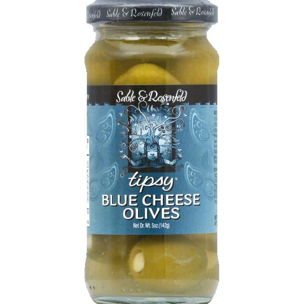 Sable & Rosenfeld Tipsy Blue Cheese Olives, 5 Ounce Jar