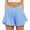 *Sky Blue, variant on VBVC Women's Crossover Flowy Running Shorts,Lightweight Quick Dry Athletic Shorts For Women,Ladies Comfy V Waist Yoga Sports Shorts,Black,S-2XL