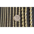 thumbnail image 4 of 10K Gold Rope Chain Gold Rope Chain  Bracelet 3mm, 3.6mm, 4mm, 4.5mm, 5mm, 6mm 10K Gold Rope Bracelet, 10K Gold Chain,  Men, Women (Bracelet width:4; Bracelet length:7.5;), 4 of 5