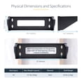 thumbnail image 4 of Soporte de pared vertical 4U StarTech de 19 pulgadas, estante de 55 kg, 4 of 7