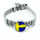 thumbnail image 1 of Resumen de patron de la bandera sueca Pulsera pulsera pulsera de cristal amor pulsera ajustable, 1 of 2