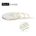 thumbnail image 2 of Uxcell Satin Ribbon Grosgrain Solid Silk Wedding Bouquet Ribbon for Valentine's Day Gift Wrapping Cake Box Bows Beige-1/4" x 50 Yard, 2 of 7