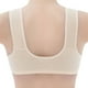 thumbnail image 5 of Gibobby Lencería de encaje Día de San Valentín para mujer Sujetador de talla grande para mujer con botones estampados en la parte delantera de la ropa interior Comfort(Beige, 100B), 5 of 5