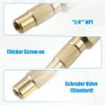 thumbnail image 4 of Unique Bargains Air Nozzle Kit with Quick Connector Brass for Most Tire Gauges Pressure Gauge Air Inflators, 4 of 6