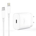 thumbnail image 1 of iPhone 14 Charger【Apple MFi Certified】 USB C Wall Charger 20W PD Adapter with 3FT Lightning Cable Compatible iPhone 14/14 Pro/14 Pro Max/14 Plus/13 12 11 Pro Max/Pro/Mini/Xs Max/XR/X,iPad- 2 pack, 1 of 3