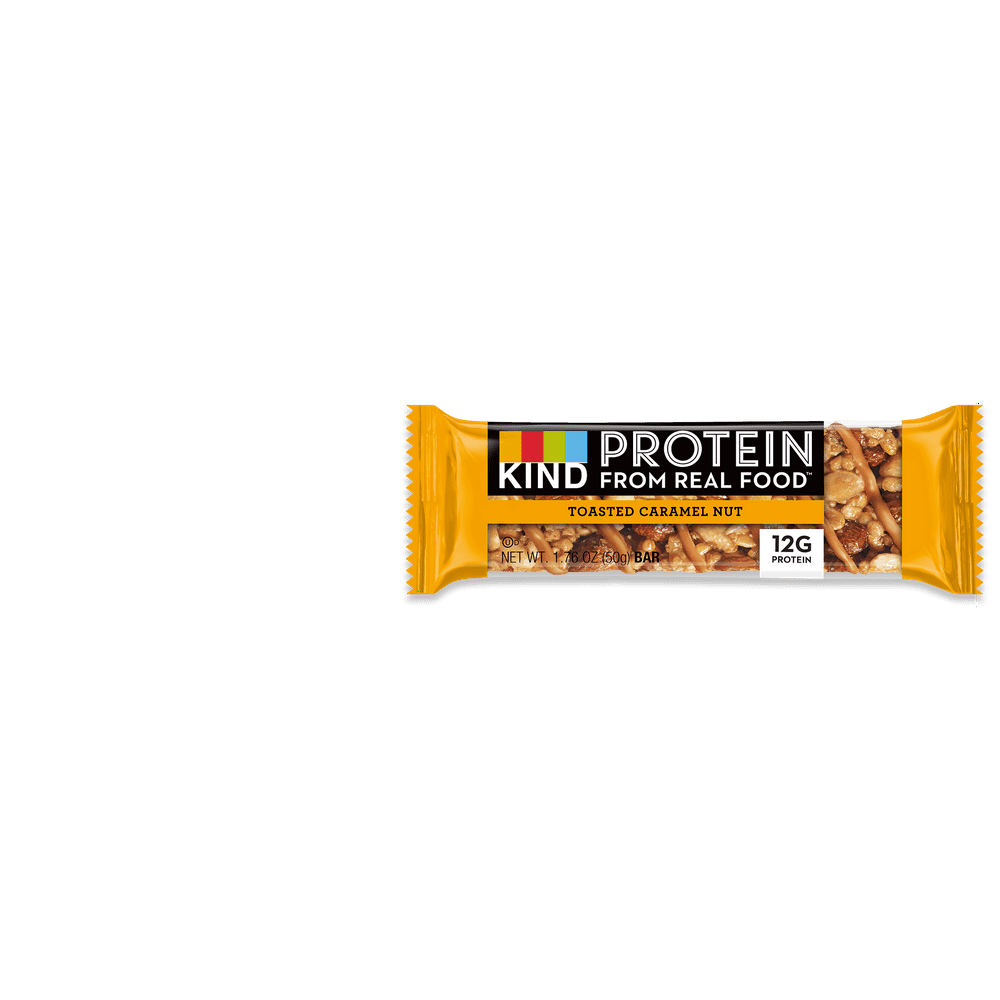 KIND Protein Bar, Toasted Caramel Nut, Gluten Free, 12g Protein, Pack
