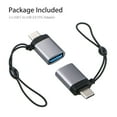 thumbnail image 4 of 2-Pack Portable USB Type C to USB A OTG Adapter for Smart Phones Tablet GPS Devices, 4 of 8