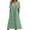 Green, variant on Women's Solid Cut Out V Neck Sexy Lace Frilly Long Dress, Backless, Empire Waist, for Formal Occasions