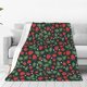 thumbnail image 1 of Balery Strawberry Manta de Felpa Suave y Acogedora – Cobija de Franela Aterciopelada para Cama, Lavable y Cálida para Sofá, Mascotas, Transpirable-60"x50", 1 of 7
