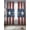 Deep Red, variant on Western American Flag Sheer Curtains 84 Inch Length 2 Panels Set, Red White Striped Vintage Voile Window Treatment Rod Pocket Curtains Sheers Drapes for Bedroom/Living Room/Kitchen 52"x84"x2