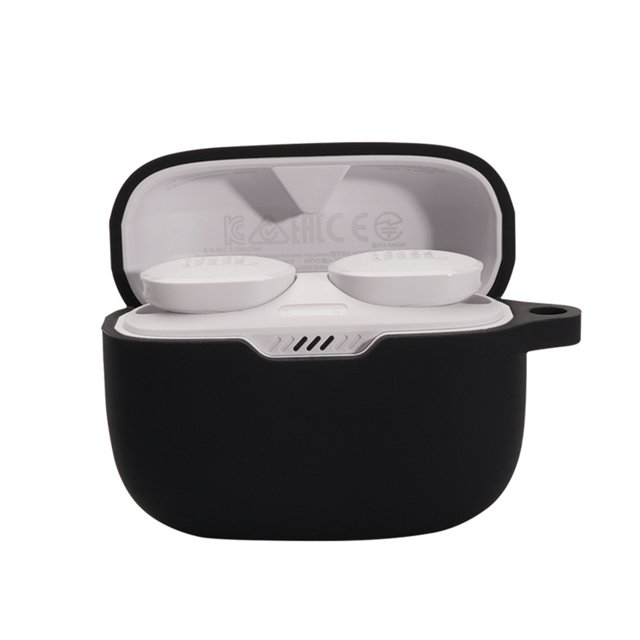 EDTara Soft Silicone Protective Case Compatible For Jbl Tune T130nc Tws Wireless Bluetooth-compatible Earphone Anti-lost Storage Cover