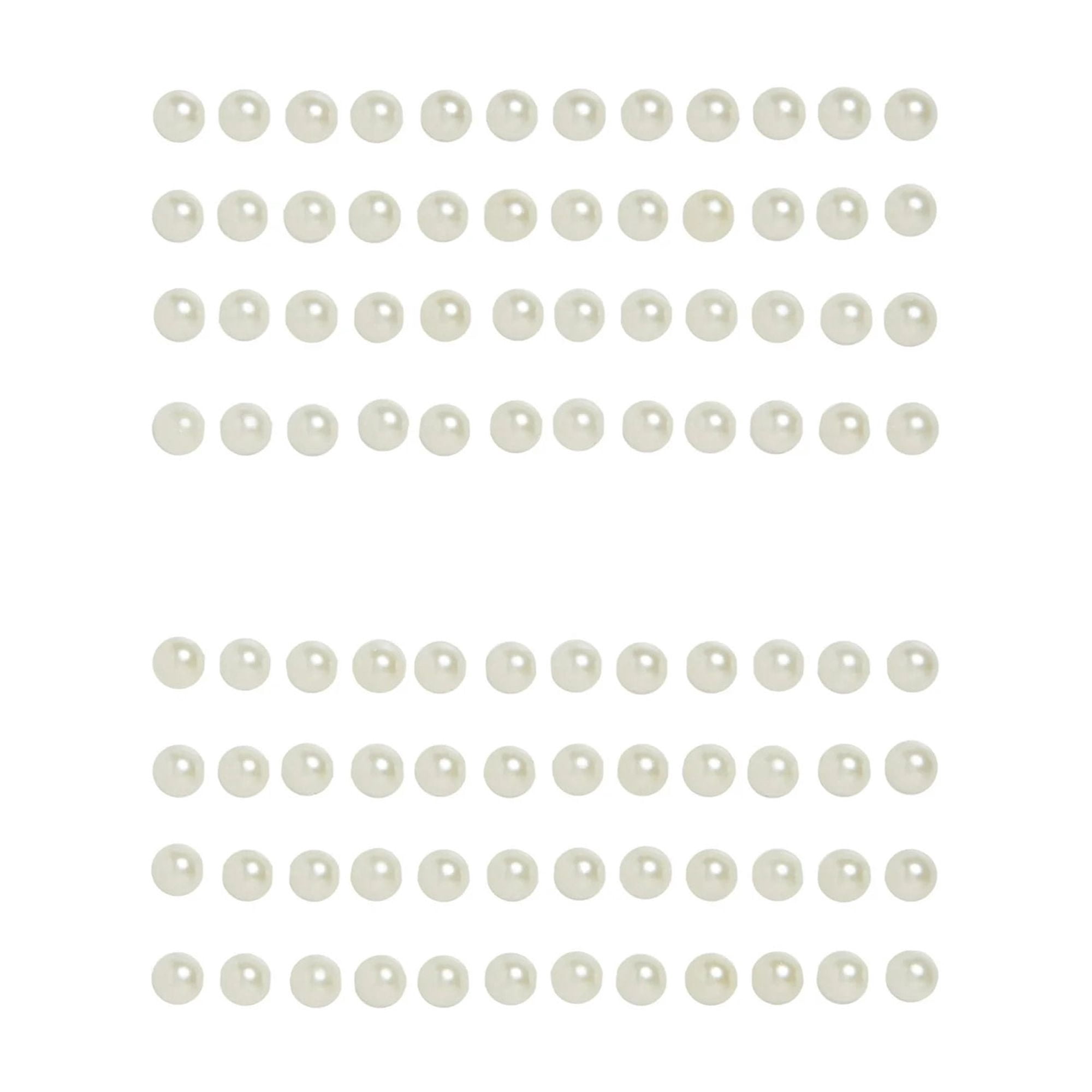 Hello Hobby Accessories Adhesive Pearls White, 96 piece
