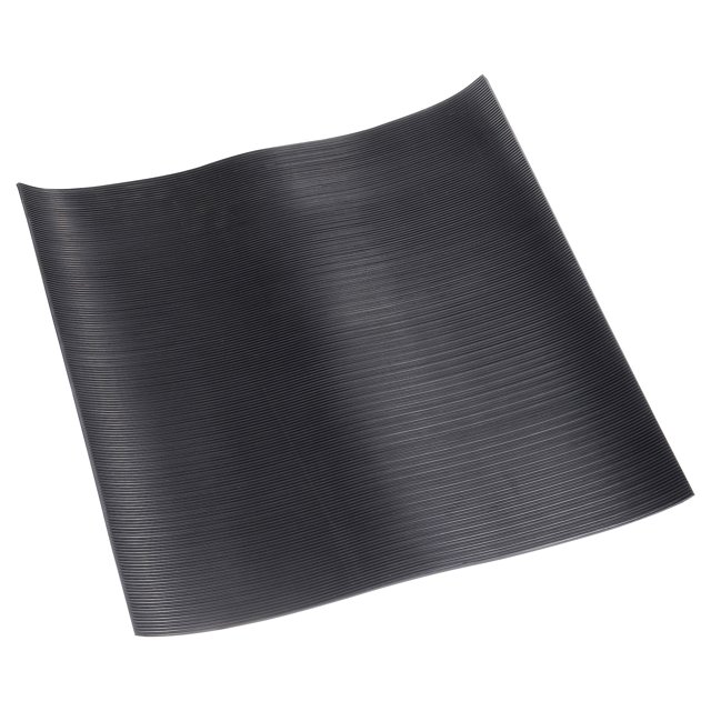 Tapete de absorción de impactos Uxcell, 20" x 20" x 0.12" Almohadillas de goma anti-vibración, Negro