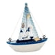 thumbnail image 1 of 1 modelo de velero de madera, mini velero, decoración náutica, adorno de mesa. Ancla del barco, 1 of 8