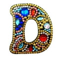 thumbnail image 1 of Christmas Letters Keychain 26 Letters Rhinestone Pendant, 1 of 8