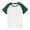 Green, variant on hoksml Boys Girls Color Block Raglan Round Neck Tee Solid Color Casual Short Sleeve Top