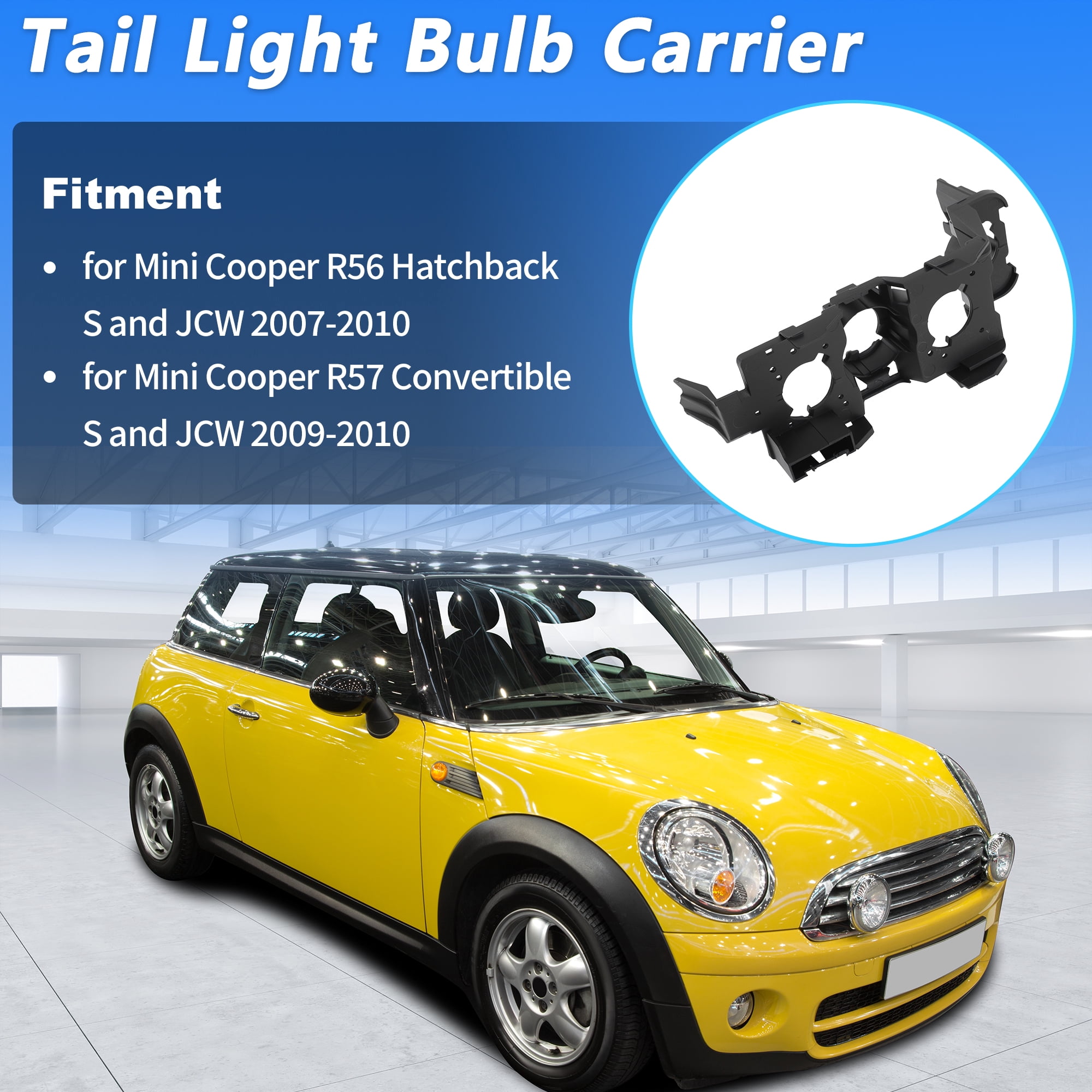 Unique Bargains 63212756179 Tail Light Bulb Carrier for Mini Cooper R56 2007-2010