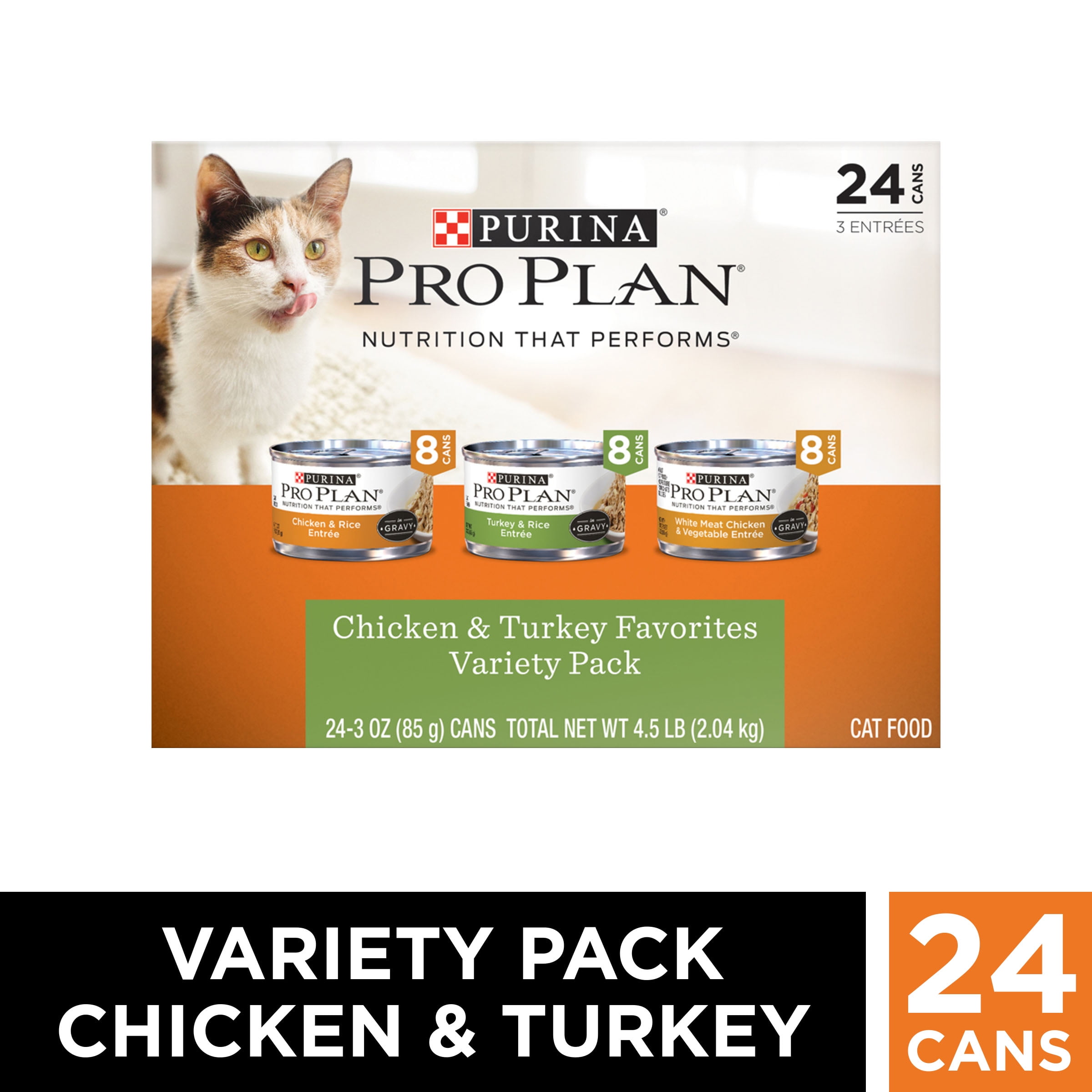 (24 Pack) Purina Pro Plan Gravy Wet Cat Food Variety Pack Chicken