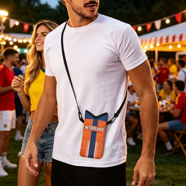 Mini Sac de Sport à Cordon en Nylon pour Matchs de Soccer, Sac de Sport Résistant à l'Eau Soccer Fans, Contient un Téléphone Intelligent, Multicolore, 20,3 cm