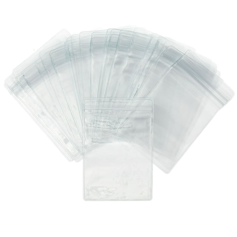 100 Pack Clear Plastic Bags for Jewelry, Earrings, Necklaces, Mini Resealable Bags for Small Business (3.15 x 4.75 in)