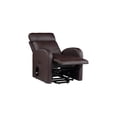 thumbnail image 7 of HomeStock Baroque Beauty Recliner w/ Lift, PU Leather Upholstery, Smooth Lift and Recline Function with Easy-to-Use Wired Controller, Stylish Comfort for Any Room, 28" x 37" x 40"H-Color:Brown, 7 of 7