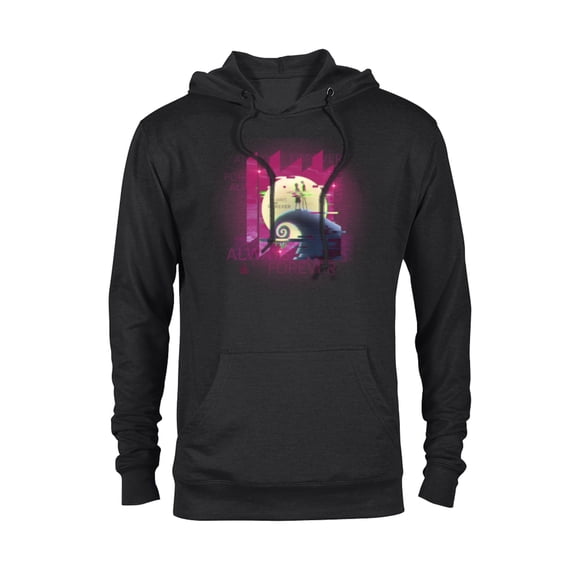 Tim Burton’s Nightmare Before Christmas Always and Forever - Pullover Hoodie for Adults - Customized-Black