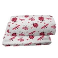 thumbnail image 4 of Ladybugs Foot Rest, Domed Back Round Ladybugs with Hearts Flowers Dragonflies Romantic Wings Pattern, Non-Slip Backing Adjustable Ergonomic Memory Foam Leg Support for Office, Red White, by Ambesonne, 4 of 5