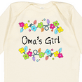 thumbnail image 4 of Inktastic Omas Girl- Bright Flowers Girls Long Sleeve Baby Bodysuit, 4 of 5