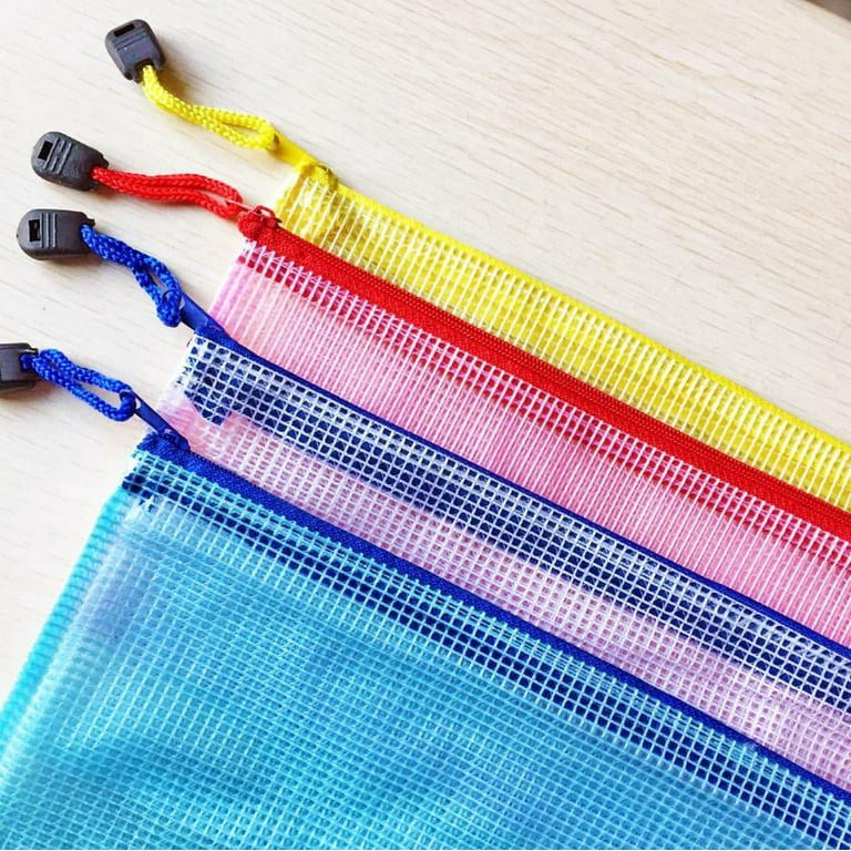 EOOUT 20pcs Mesh Zipper Pouch Zipper Bags, 10x14in Large Storage Bags for  Organizing, 10 Colors Puzzle Bag Zipper File Bags for School Board Games  and